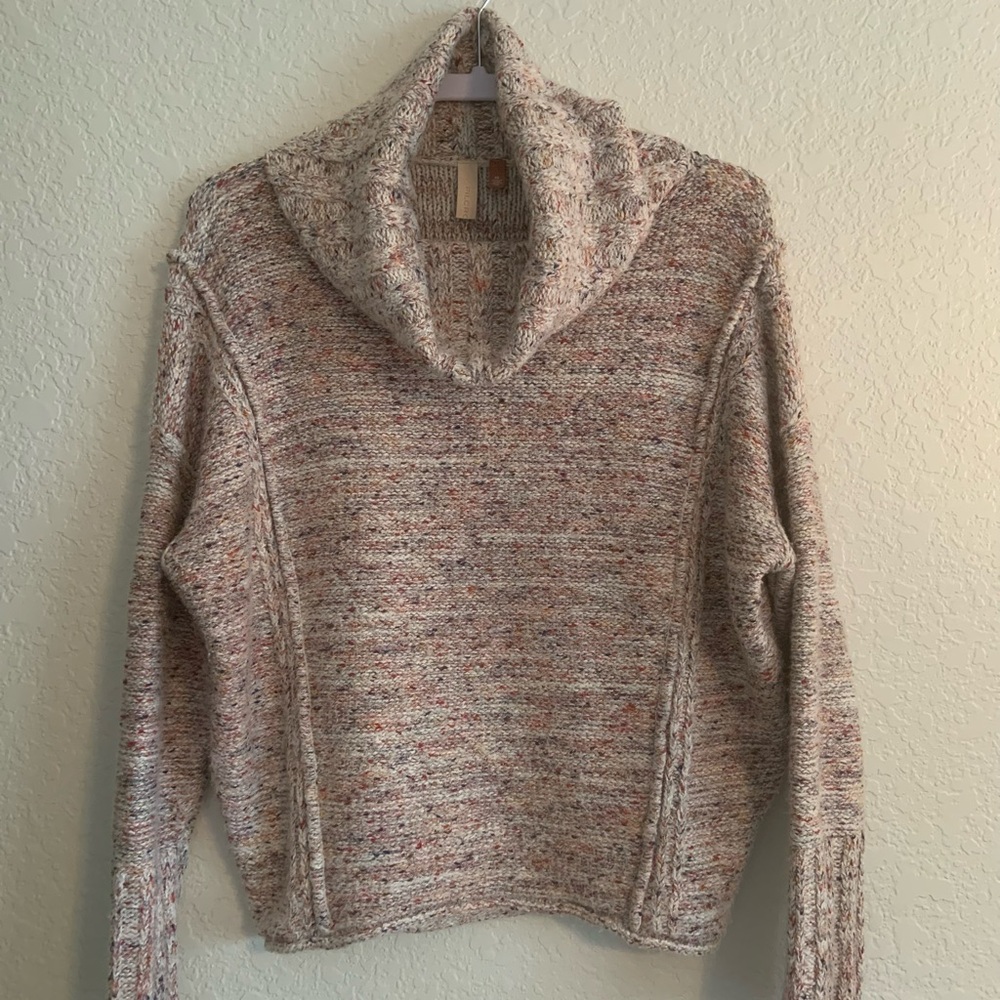 Pilcro Multicolor Knit Cowl Neck Sweater